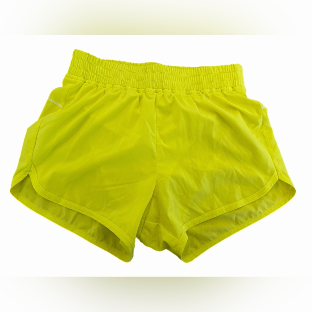 Zella Neon Yellow Kids Athletic Running Shorts - Size 5/6